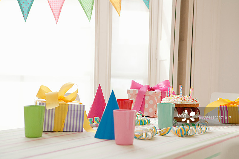 生日派对准备图片素材