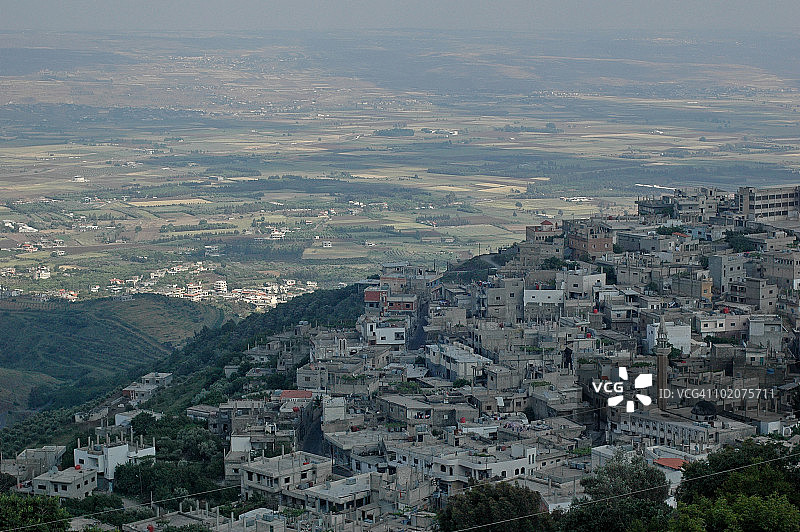 叙利亚霍姆斯，骑士堡，从堡垒看到的景色图片素材