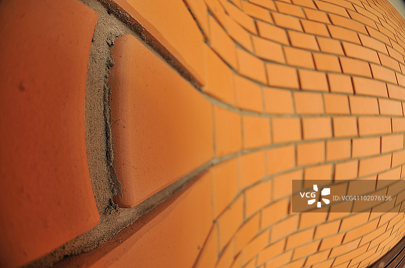 乌克兰日托米尔地区，砖墙特写图片素材