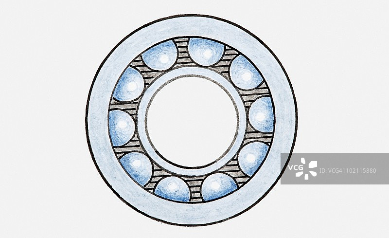 滚珠轴承插画图片素材