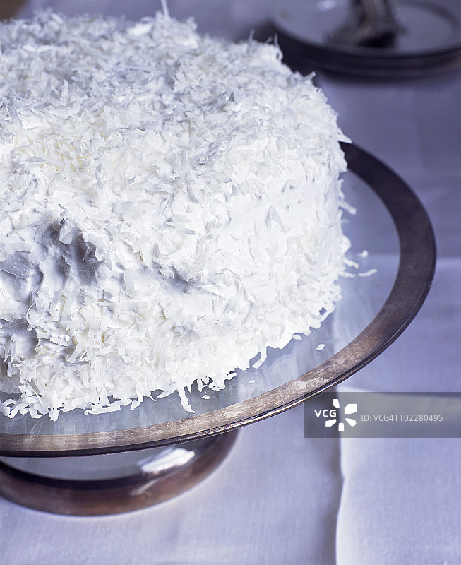 椰子蛋糕图片素材