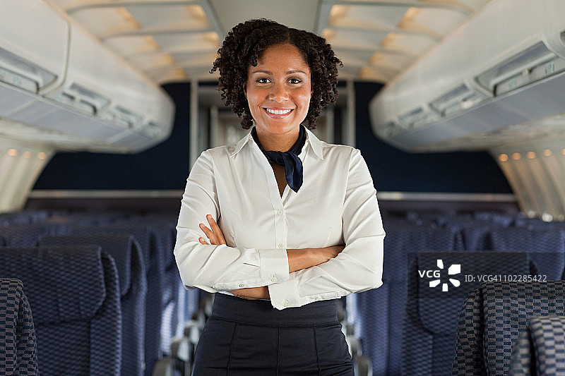 飞机上的空姐图片素材
