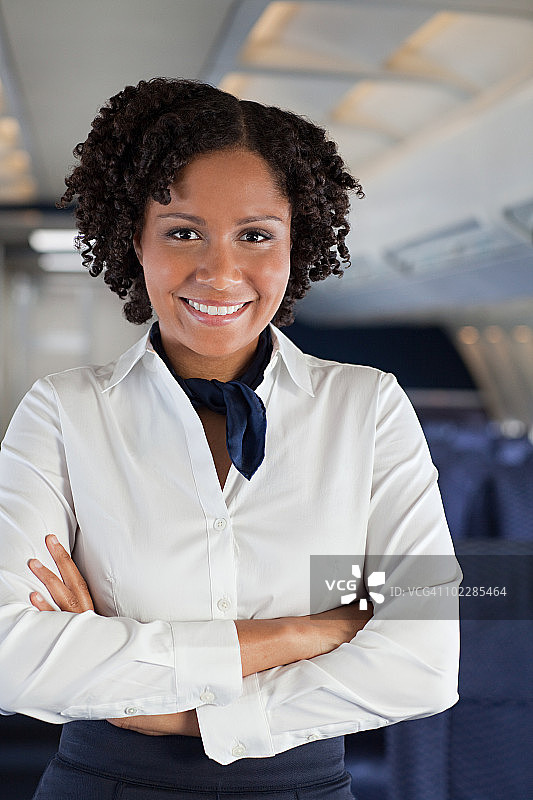 飞机上的空姐图片素材
