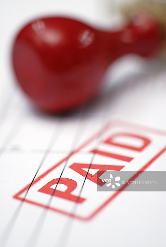 已付款账单印章图片素材