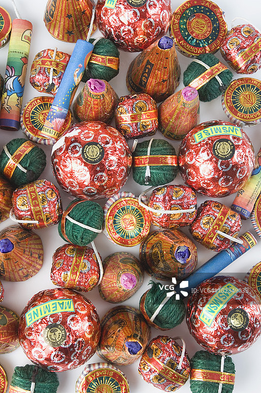 爆竹特写图片素材