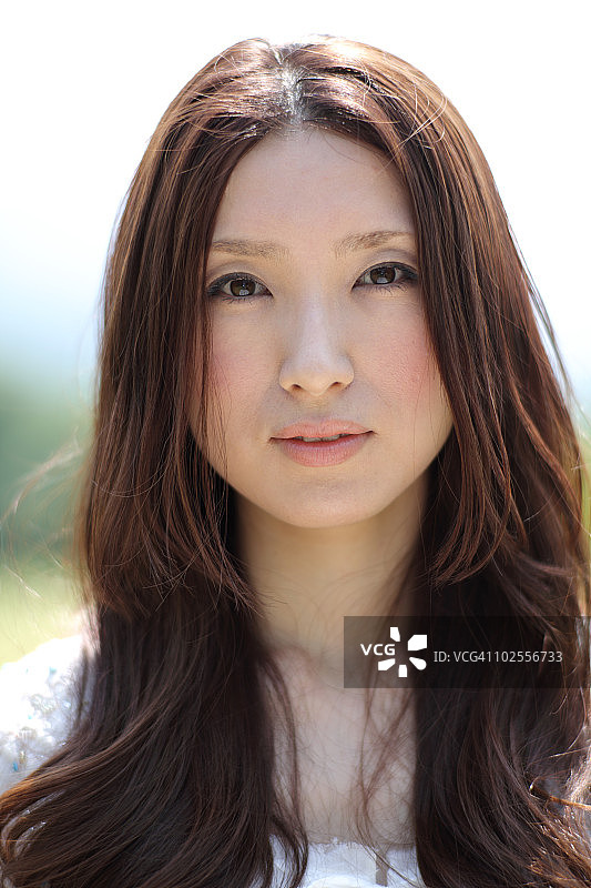女人面部特写肖像图片素材