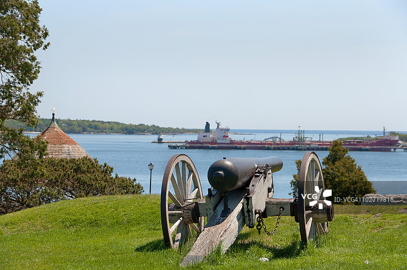 缅因州波特兰东部滨海大道卡斯科湾图片素材