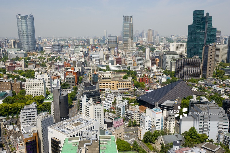 日本东京新桥港区的房屋图片素材