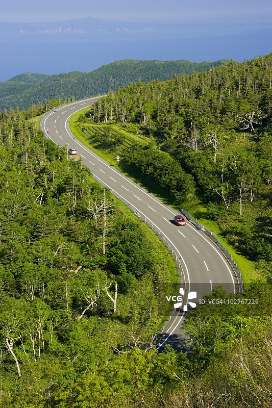 日本北海道的罗臼岳图片素材