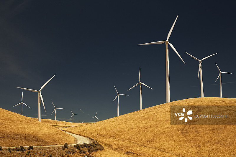 风力发电场景观图片素材