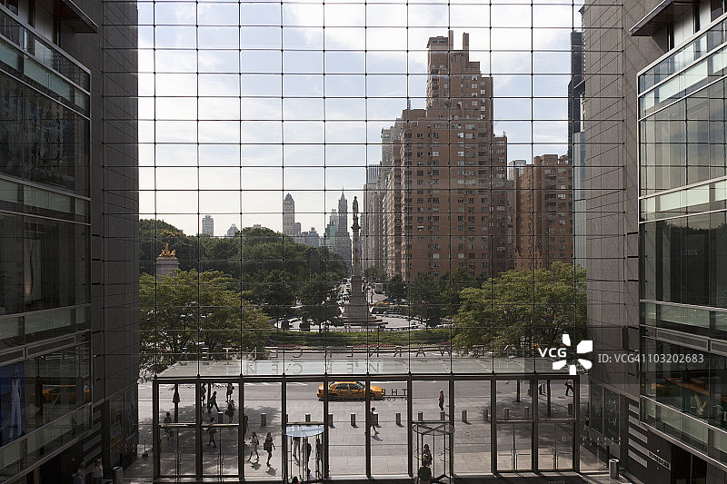 纽约哥伦布圆环图片素材