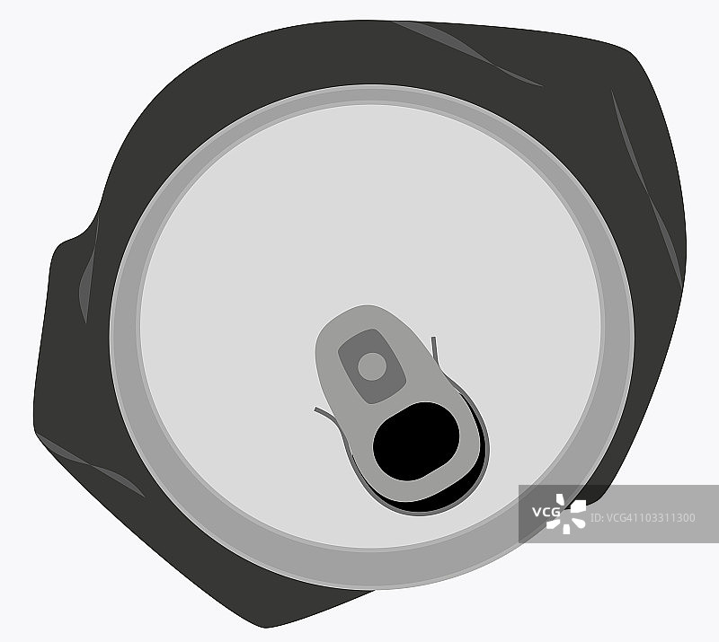 饮料罐拉环数字插画图片素材