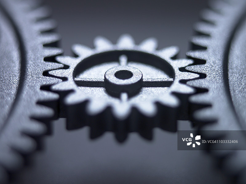 金属齿轮特写图片素材