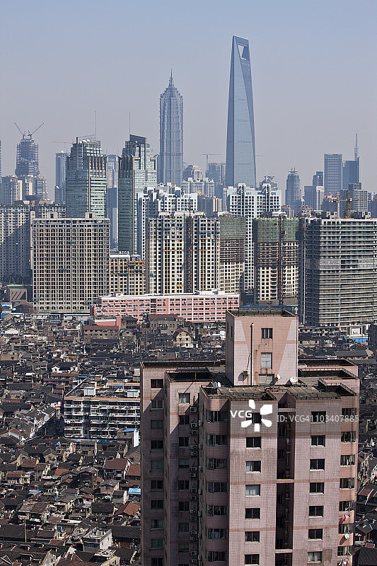 中国上海城市天际线图片素材