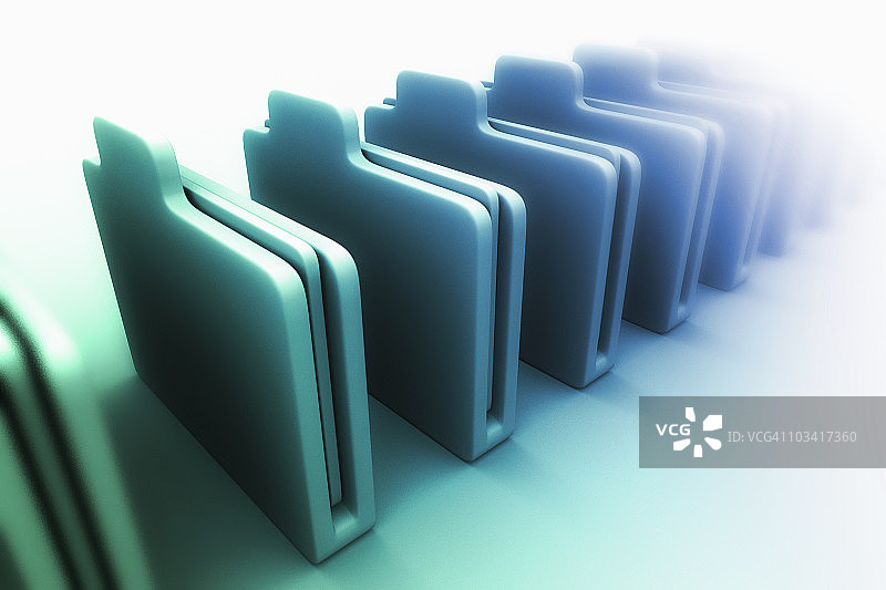 一排文件夹图片素材