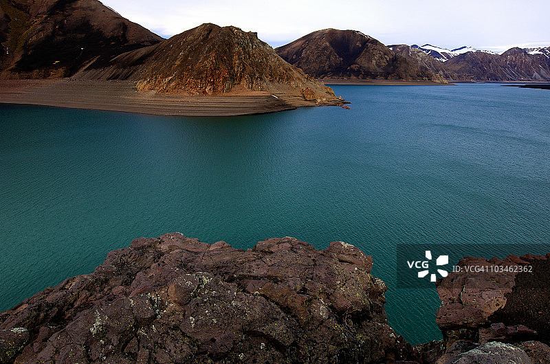 拉哈湖山地景观图片素材