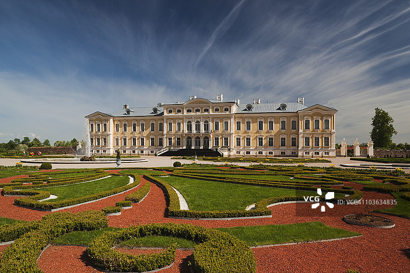 皮尔斯伦达尔，伦达尔宫，建于1740年图片素材