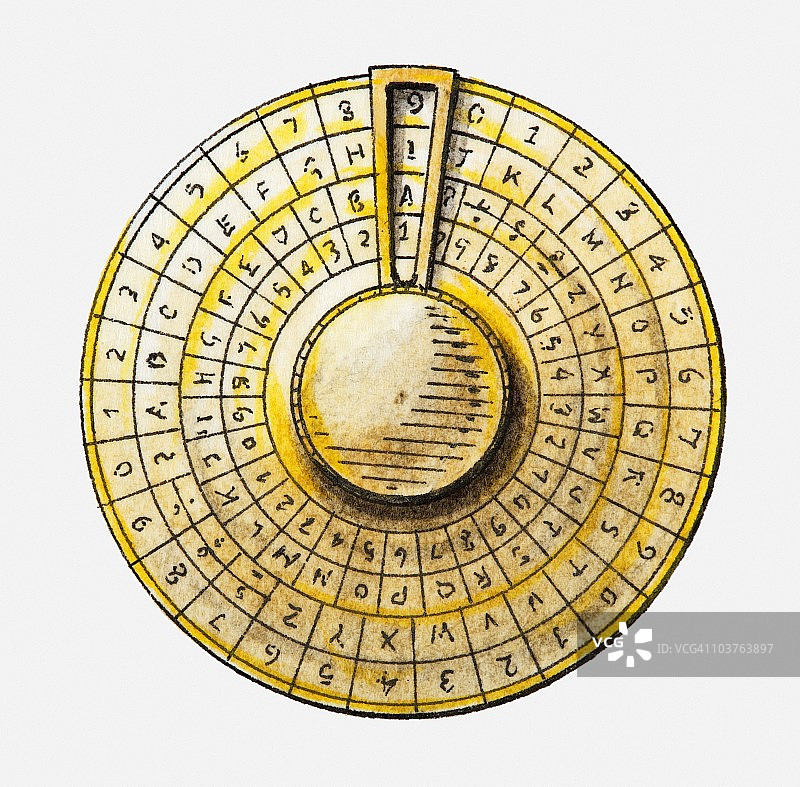 密码盘插画图片素材