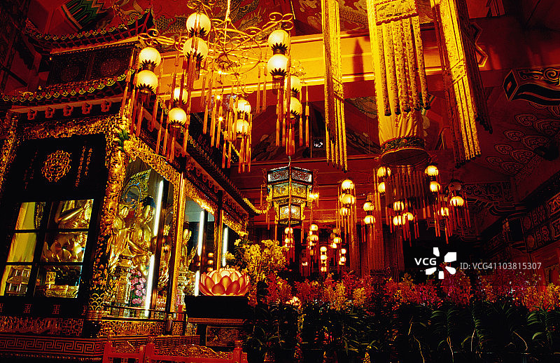 宝莲禅寺内部图片素材