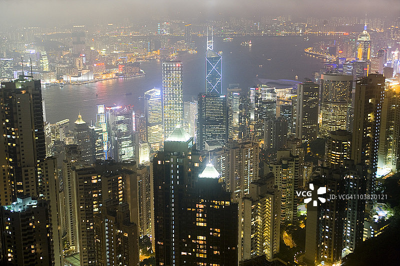 香港岛天际线图片素材