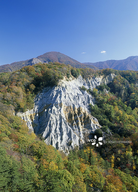 日本青森县中津轻郡深浦町的 निहोन峡谷图片素材