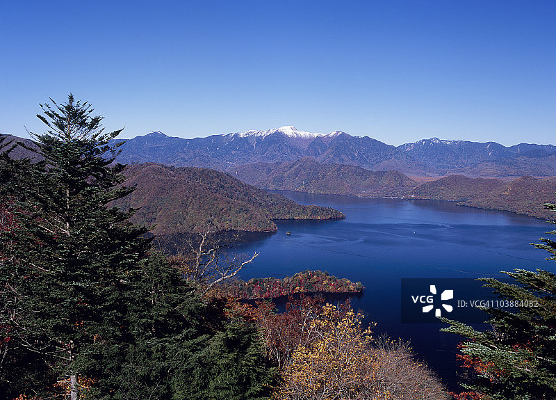日本栃木县日光市中禅寺湖图片素材