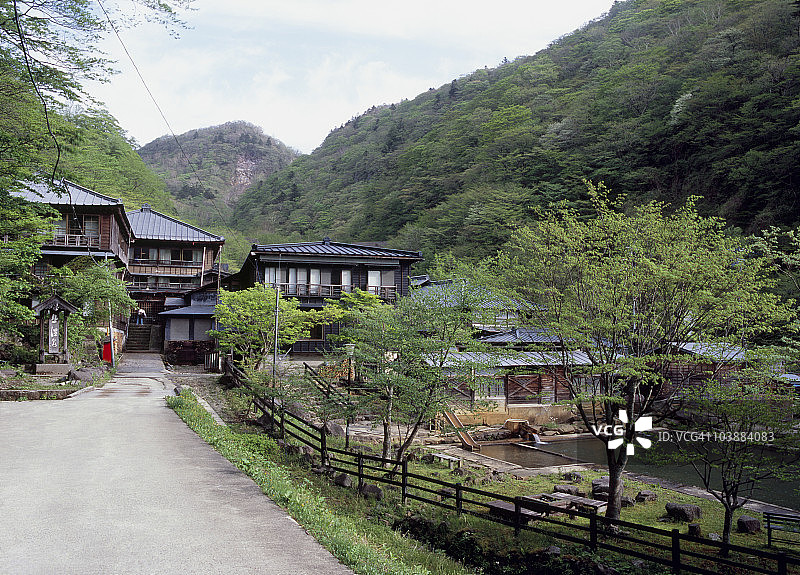 日本栃木县那须温泉图片素材