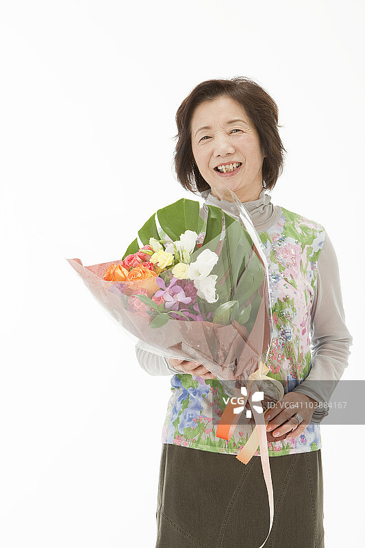 年长妇女肖像图片素材