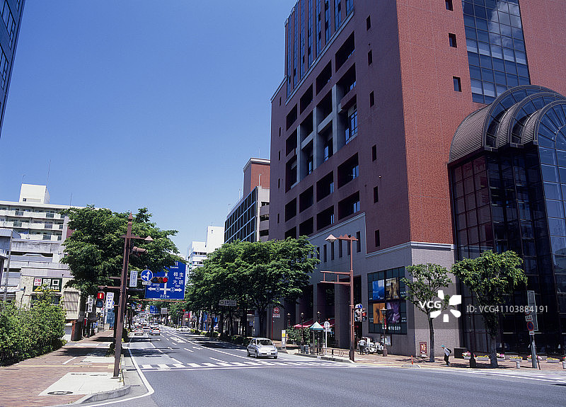 日本群马县前桥市城市风光图片素材