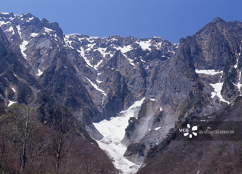 日本群马县利根郡水上町谷川岳一之仓泽图片素材
