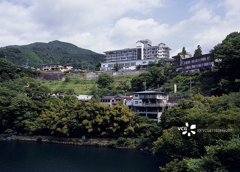 猿乐京温泉，日本群马县图片素材