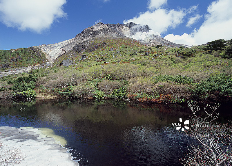 日本栃木县那须茶臼岳图片素材