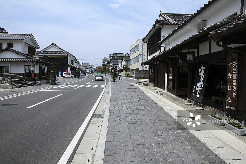 日本大分县杵築市古镇图片素材