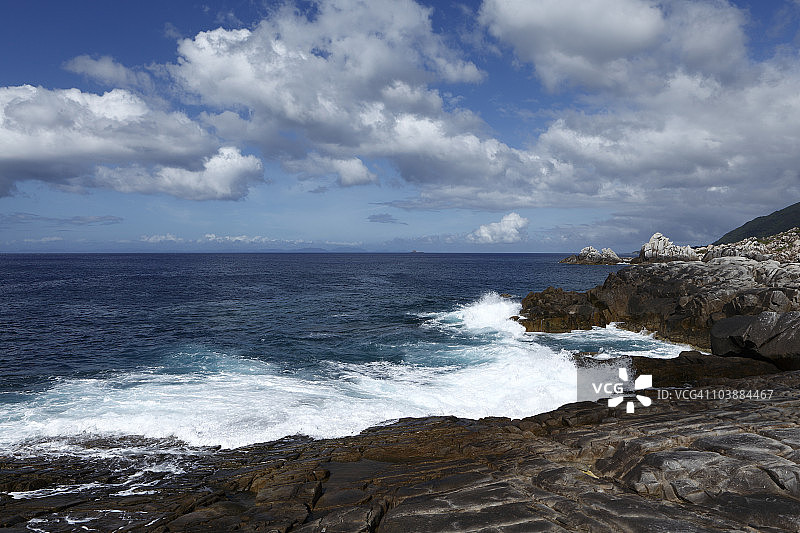 日本鹿儿岛县大岛郡天城町室户海湾图片素材