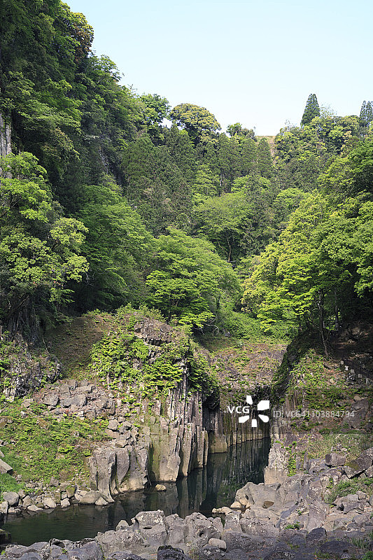 日本宫崎县西臼杵高千穗峡图片素材