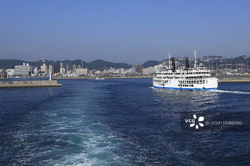 樱岛渡轮，日本鹿儿岛图片素材