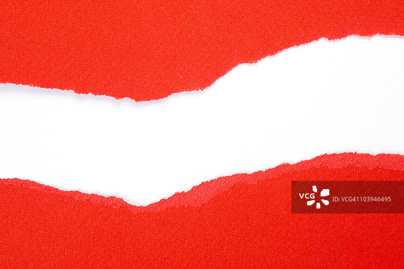 红色撕裂纸张图片素材