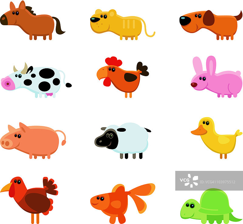 有趣的家养动物图片素材