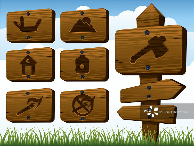 露营标志图片素材