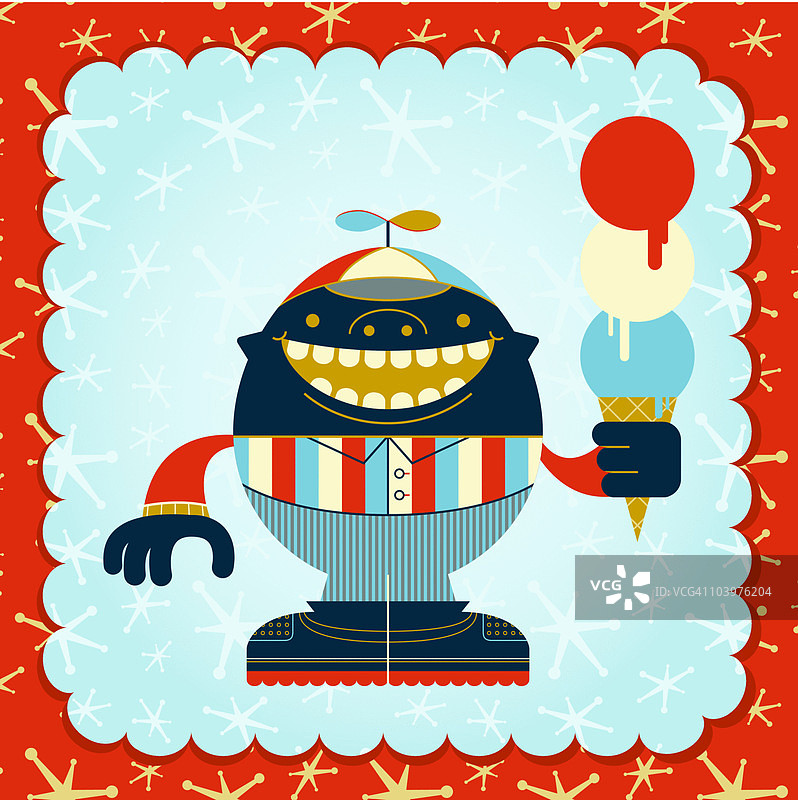 冰淇淋男孩图片素材