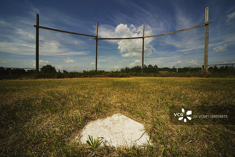 老旧的棒球场图片素材