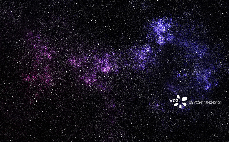 蓝色抽象星云图片素材