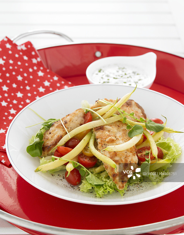 鸡肉沙拉图片素材