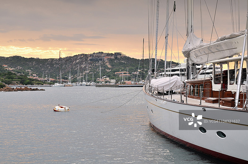 意大利撒丁岛切尔沃港图片素材