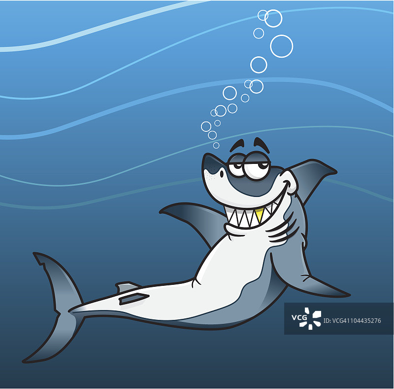 展示金牙的大白鲨图片素材
