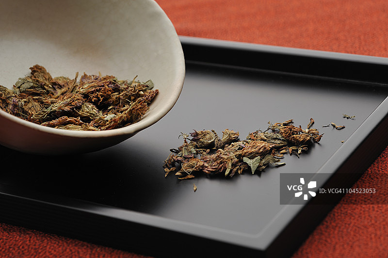红色三叶草药草图片素材