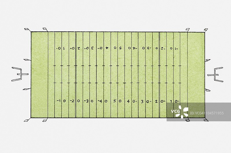 美式橄榄球场插画图片素材