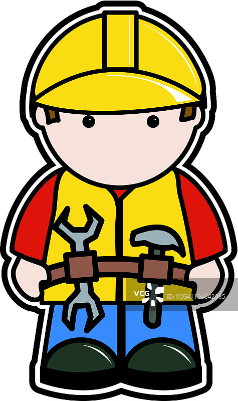 建筑工人图标图片素材