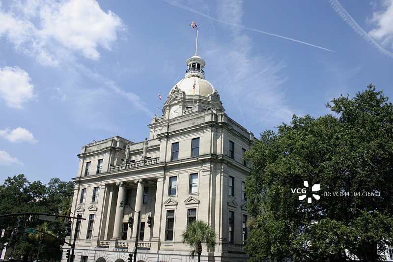 佐治亚州萨凡纳市政厅图片素材
