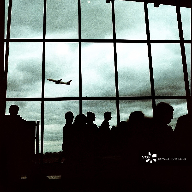 英国伦敦机场的人 Silhouette图片素材